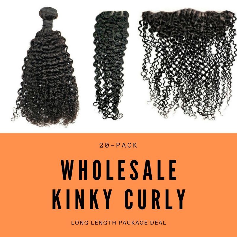 Brazilian Kinky Curly Long Length Package Deal